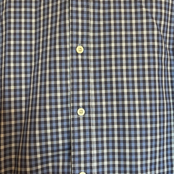 James Tattersall men’s blue long sleeve button down shirt size medium - Picture 3 of 9